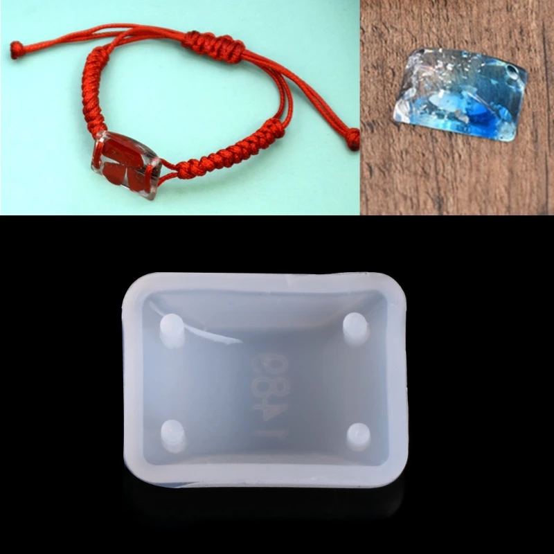 

Square DIY Silicone Mould Craft Mold For Resin Necklace Jewelry Pendant Making