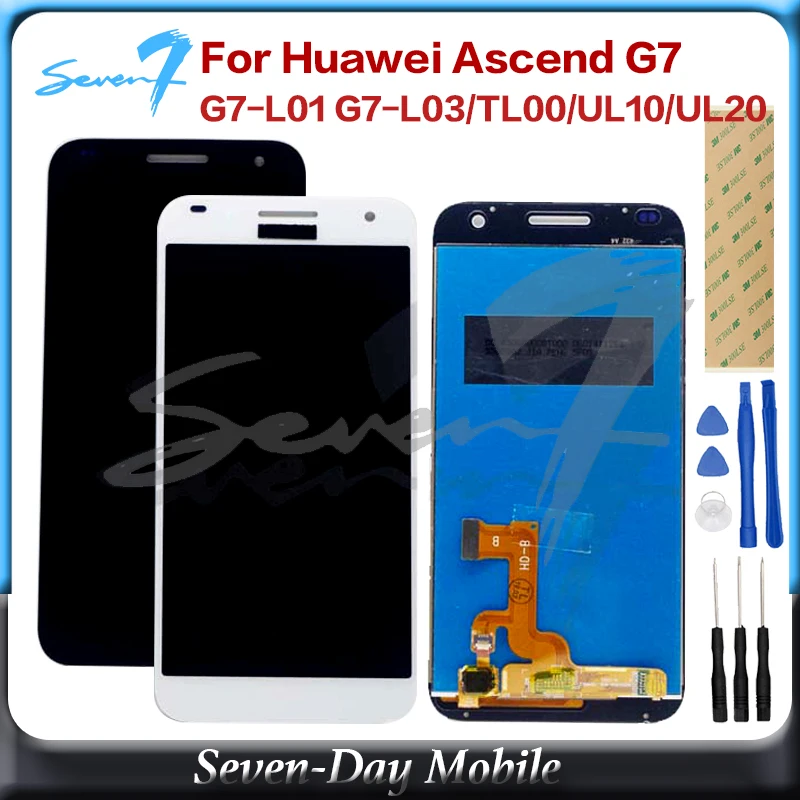 ЖК дисплей с дигитайзером сенсорного экрана для Huawei Ascend G7 в сборе TL00 UL10 UL20 L01