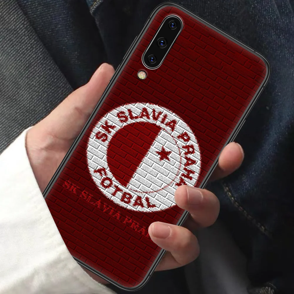 

Sk Slavia Praha Czech Republic Phone Case For Samsung Galaxy A10 A20 A30 E A40 A50 A51 A70 A71 A J 5 6 7 8 2016 2017 2018 black