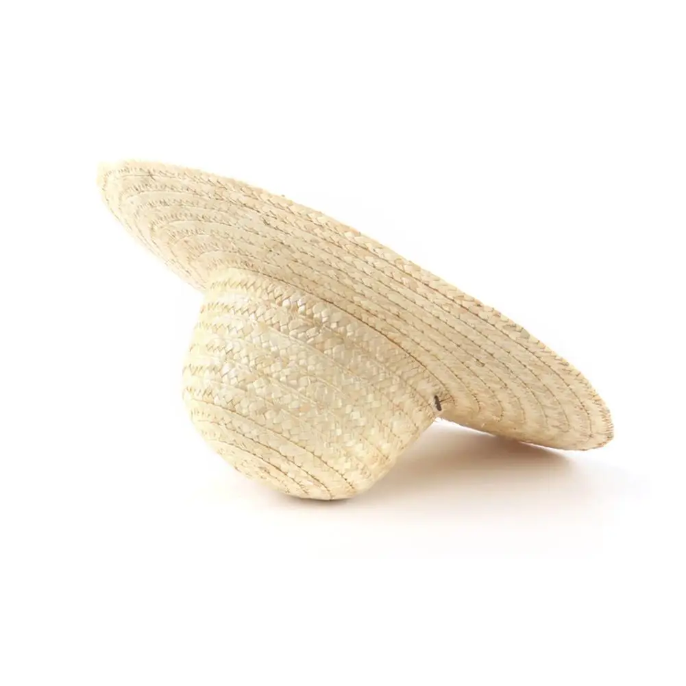 Соломенная шляпа козырек ручная вязка маленькая деревенская соломенная большая