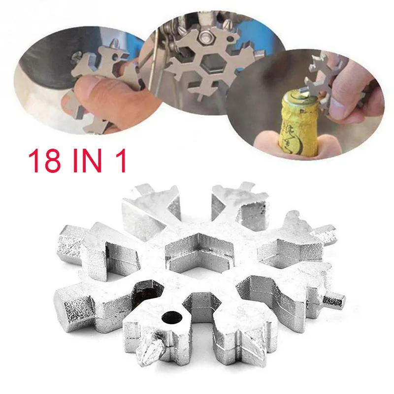 

18 в 1 инструмент для снежинок карточка комбинация многофункциональная Снежинка отвертка Снежинка гаечный ключ инструмент Снежинка инструм...