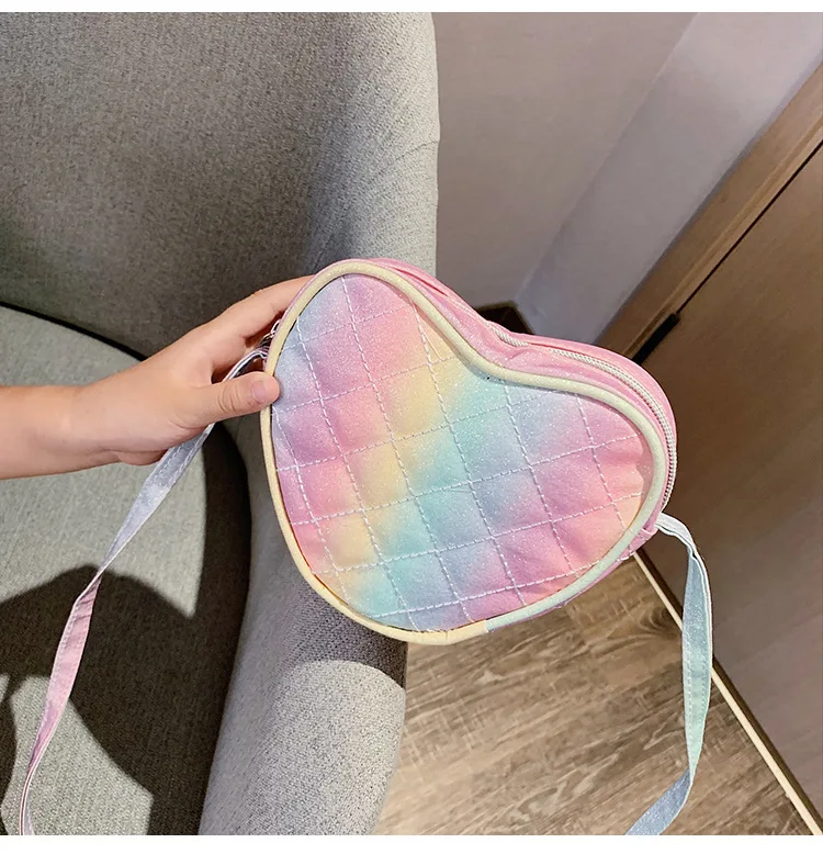 2019 милая сумка через плечо в форме сердца корейская для маленьких девочек