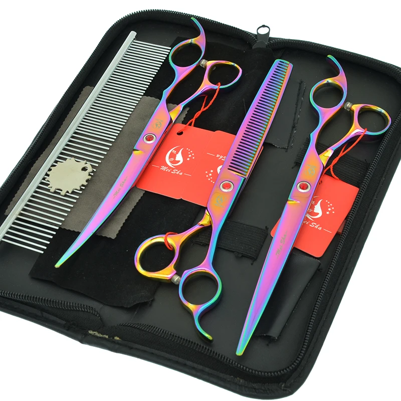 8 0 &quotпрофессиональный комплект для ухода за собакой Мальты ПЭТ прямые изогнутые