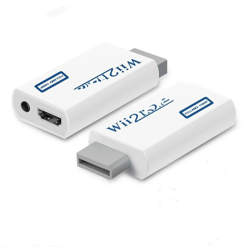 1080P Wii в HDMI-совместимый конвертер 2HDMI преобразователь Аудио выход адаптер Full HD 3 5