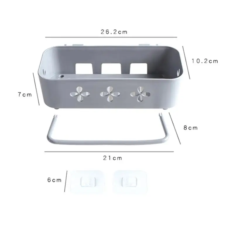 

1pcs Bathroom Accessories Bathroom Shelves Shelf Storage Rack Punch-Free Shower Kitchen Accessories Wall Storage Organizer Rack