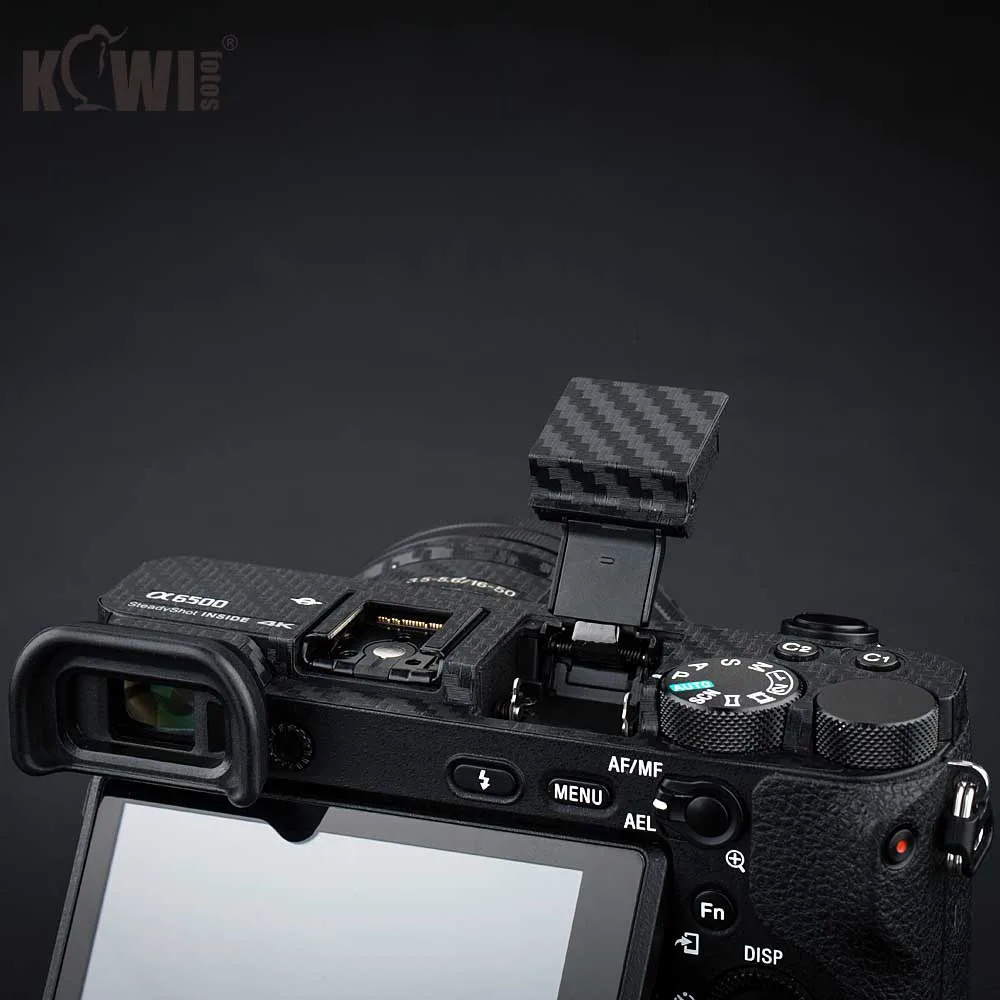 Анти-слайд-камера тела пленка из углеродного волокна комплект для sony Альфа A6500+ SELP1650 16-50 мм линзы Анти-Царапины кожного покрова mini 3 м Стикеры