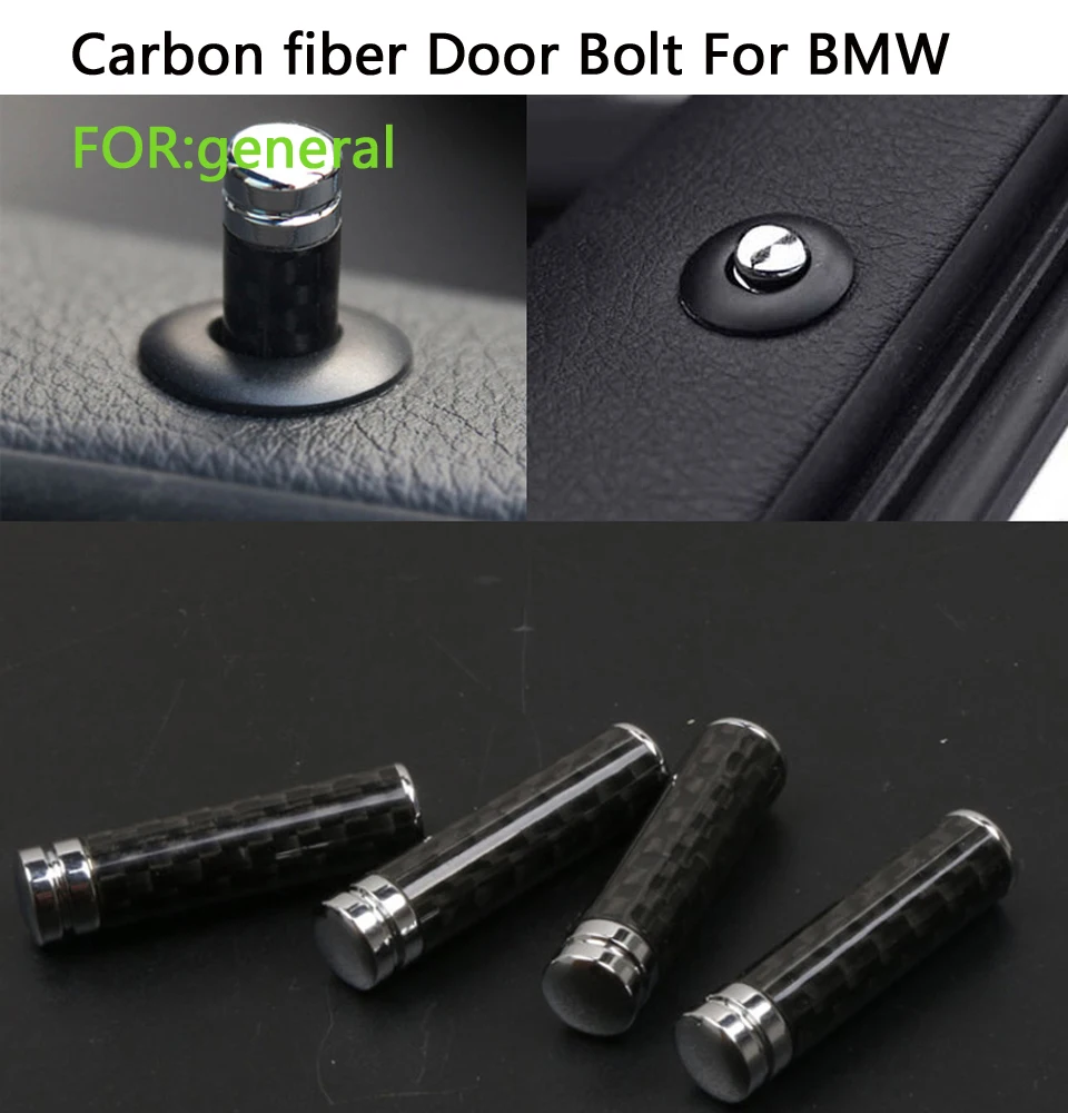 Автомобильный Стайлинг дверной замок из углеродного волокна ШТЫРЬКОВАЯ крышка