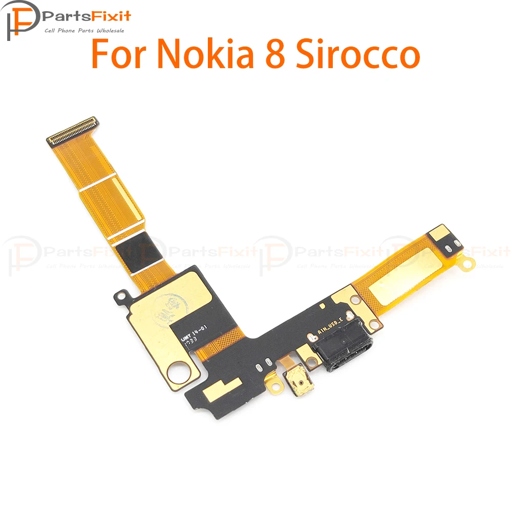 

USB Charger Port Dock Connector Flex Cable For Nokia 8 Sirocco USB Charging Dock Connector Microphone Mic Audio Jack Board Flex