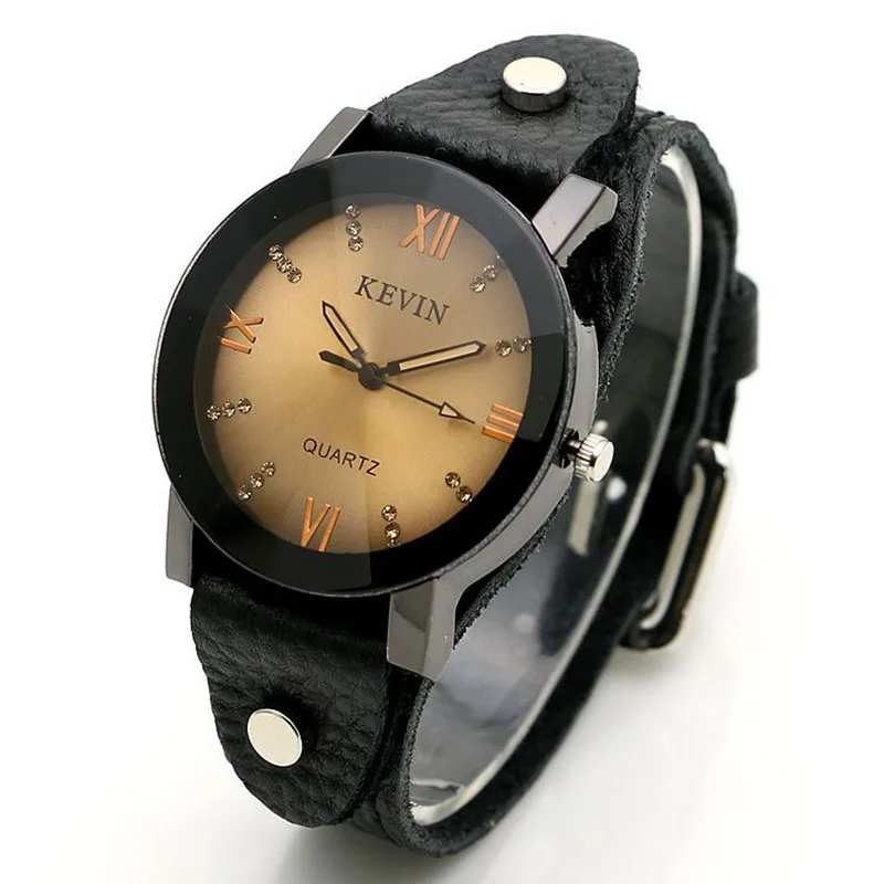 

Leather Band Vintage Women's Watch Crystal Casual Quartz Watch for Women Retro Simple Fashion Watch Female Clock часы женские
