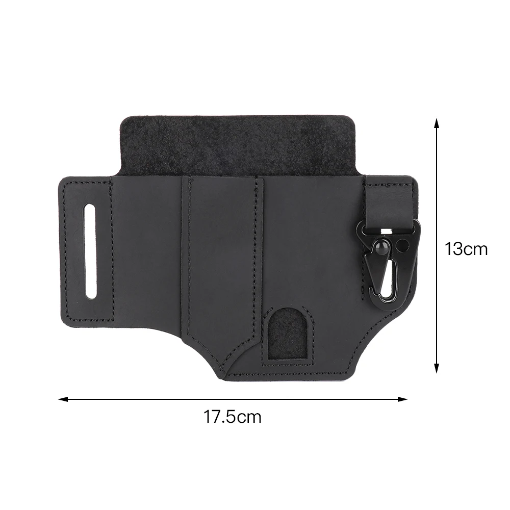 

Multifunction Tools Storage Bag Leather Holster Sheath for Multitool Organizer Pouch Outdoor Camping Waist Bag with Key Holder