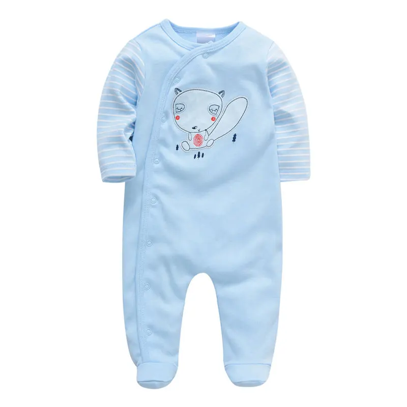 Newborn baby pajamas cartoon cotton romper boys clothes overalls infants bebes jumpsuit premature infant |
