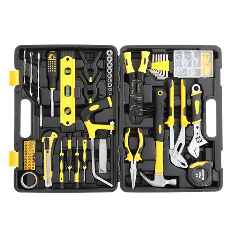 

218pcs Iron Household Tool Set Hand Tools Woodworking Tools Multi Tool With Tool Box Socket Set And Wrench Hand Tool