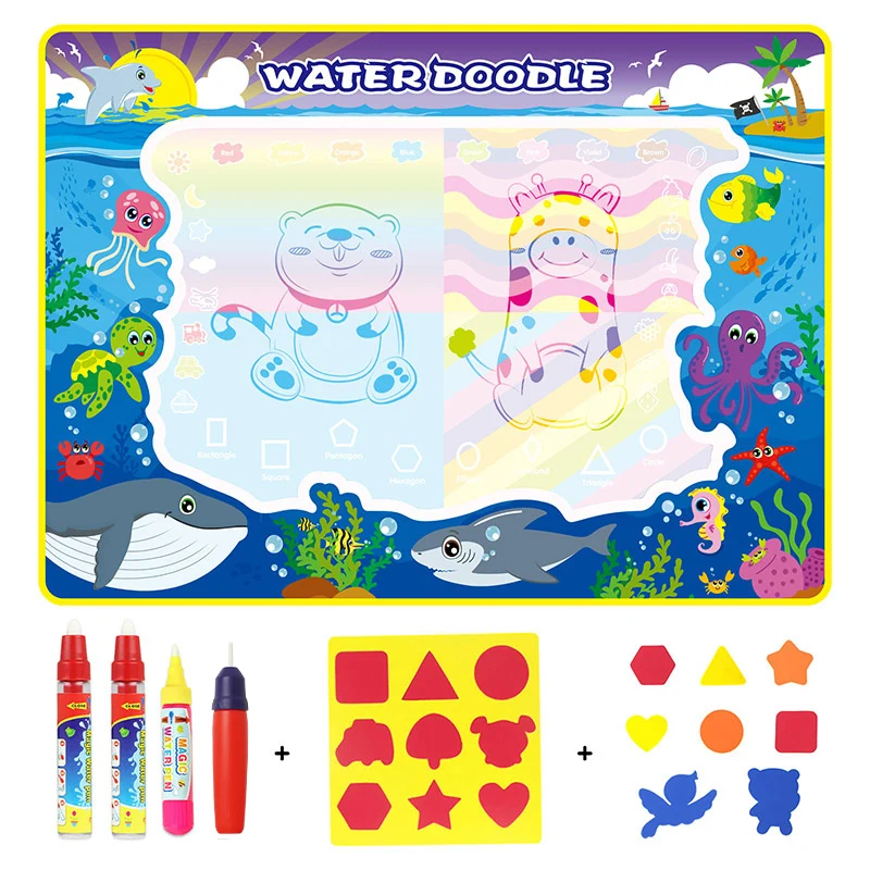 Многоразовые магия Водная раскраска каракули доска и Волшебное перо Живопись