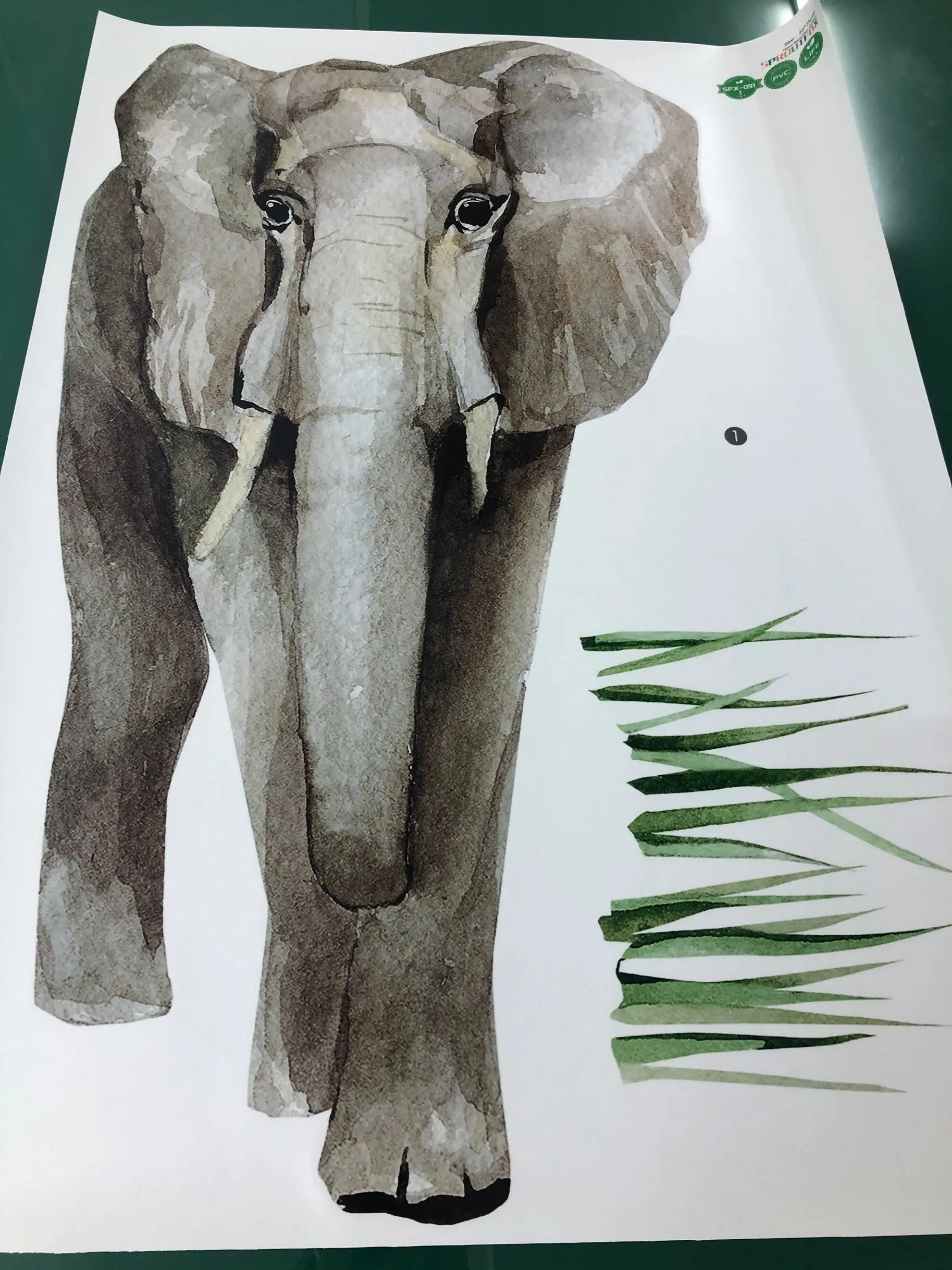 Большие лесные животные настенные Стикеры для детской комнаты жираф слон Зебра