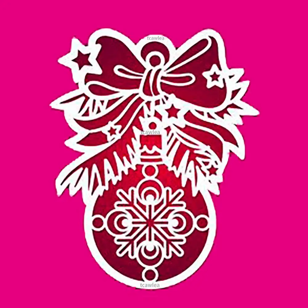 Новый рождественский лук колокольчик украшения металлические пресс формы для