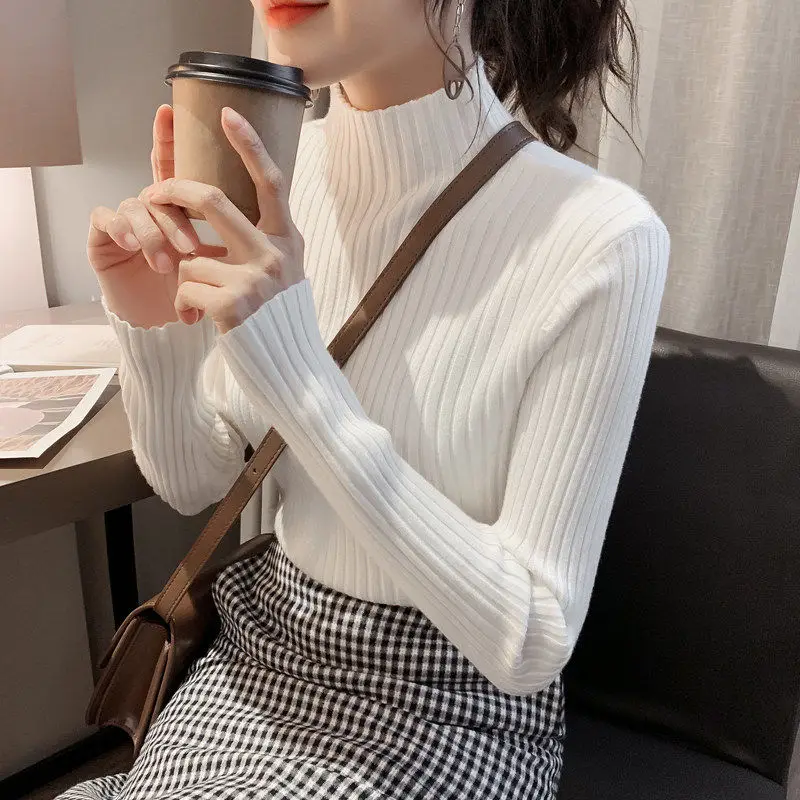 Свитер женский с высоким воротом на осень/зиму | Женская одежда