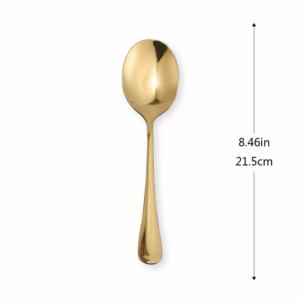 Набор кухонных столовых приборов из нержавеющей стали золотого цвета | Дом и сад