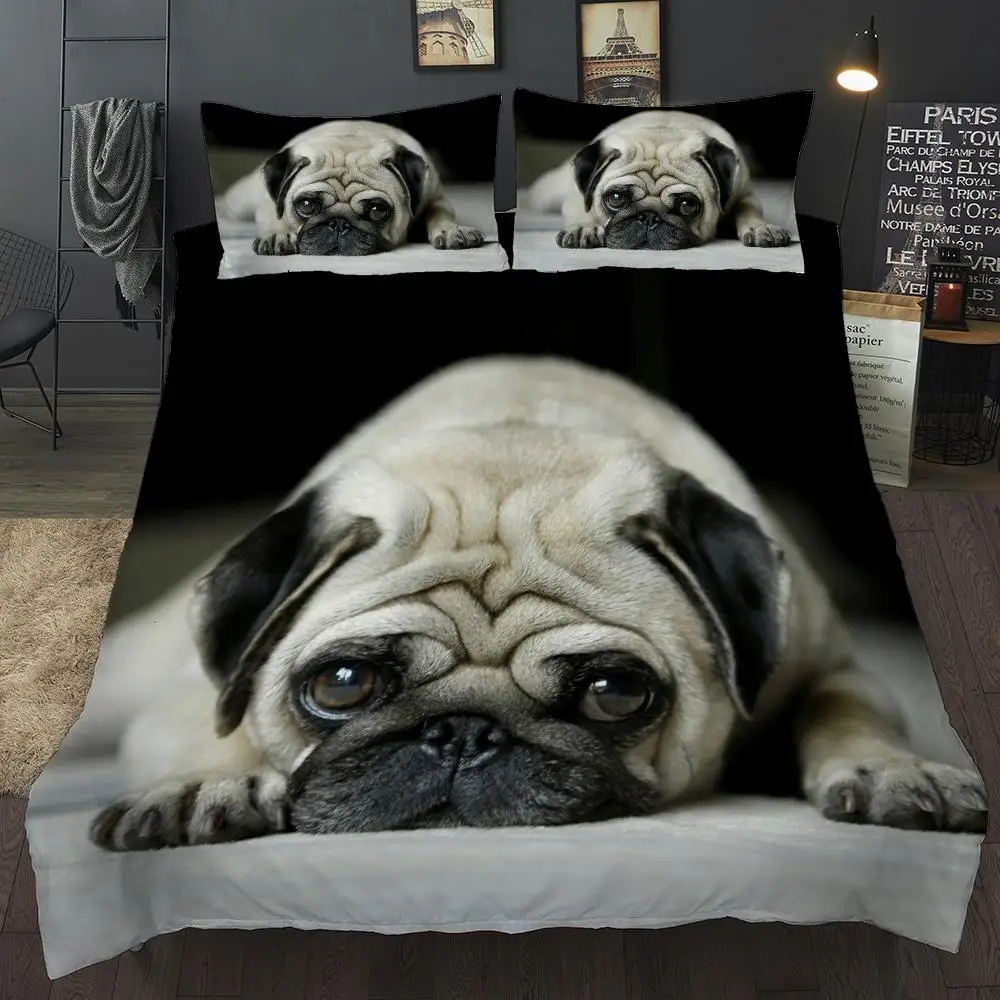 

3D Cute Dog Duvet Cover Set Bedding