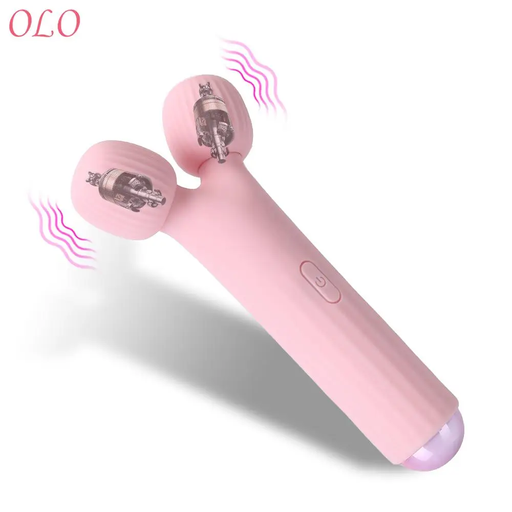 Двойная головка вибратор фаллоимитатор Φ массажер точки G 12 режимов Стимулятор