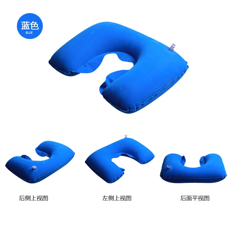 Большая воздушная u-образная подушка для шеи дорожный подголовник надувная