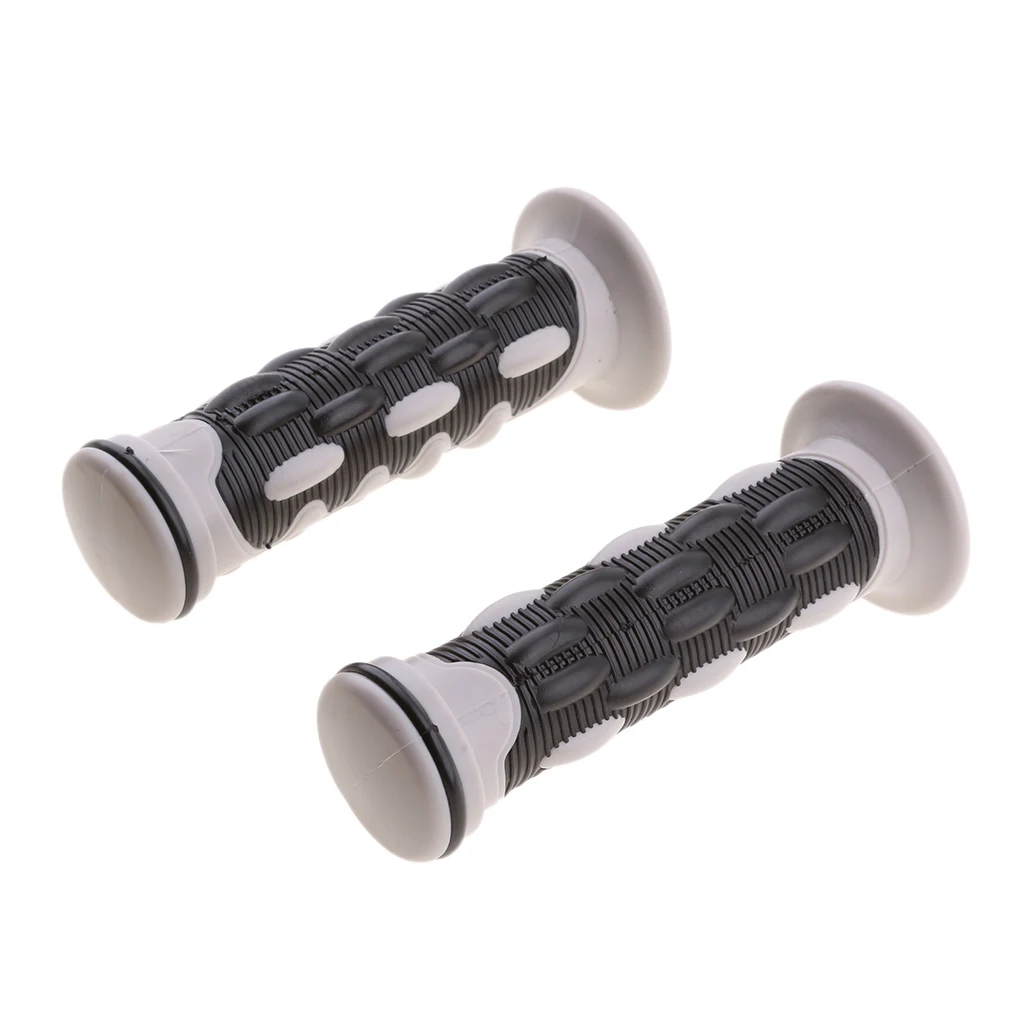 

1 Pair 22mm Motorcycle Handlebar Rubber Gel Hand Grip Universal Black
