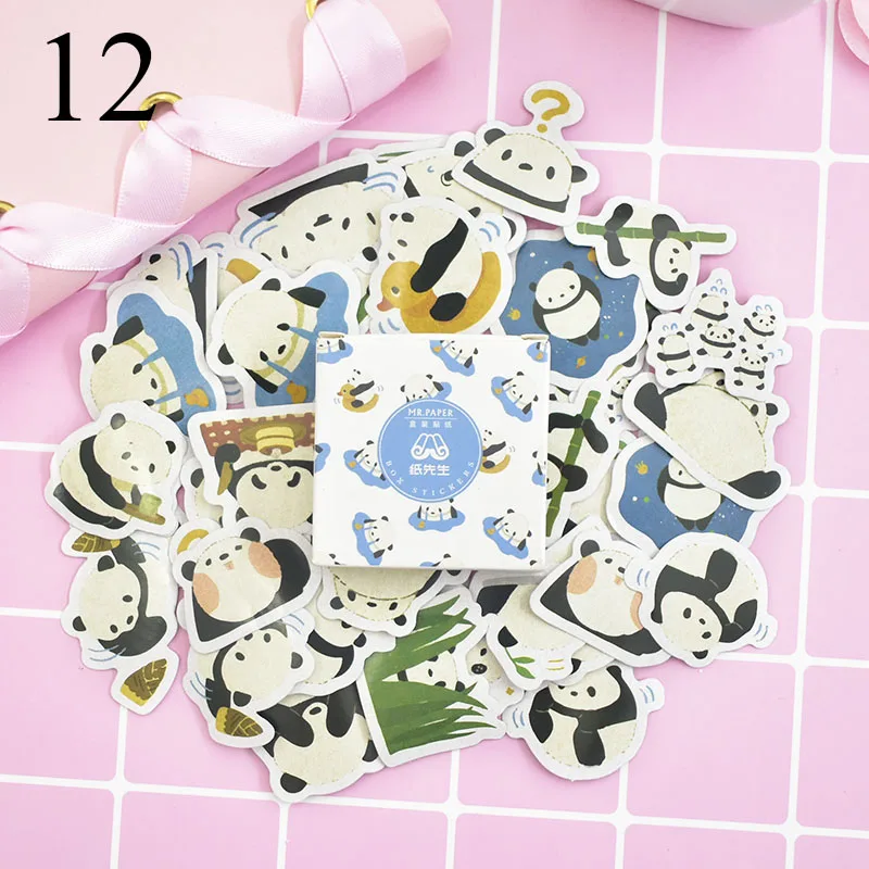 12 40 шт. милые канцелярские наклейки s Kawaii КИТ наклейка s пуля бумага для журнала наклейка для малыша DIY Скрапбукинг ежедневник, альбомы - Цвет: 12