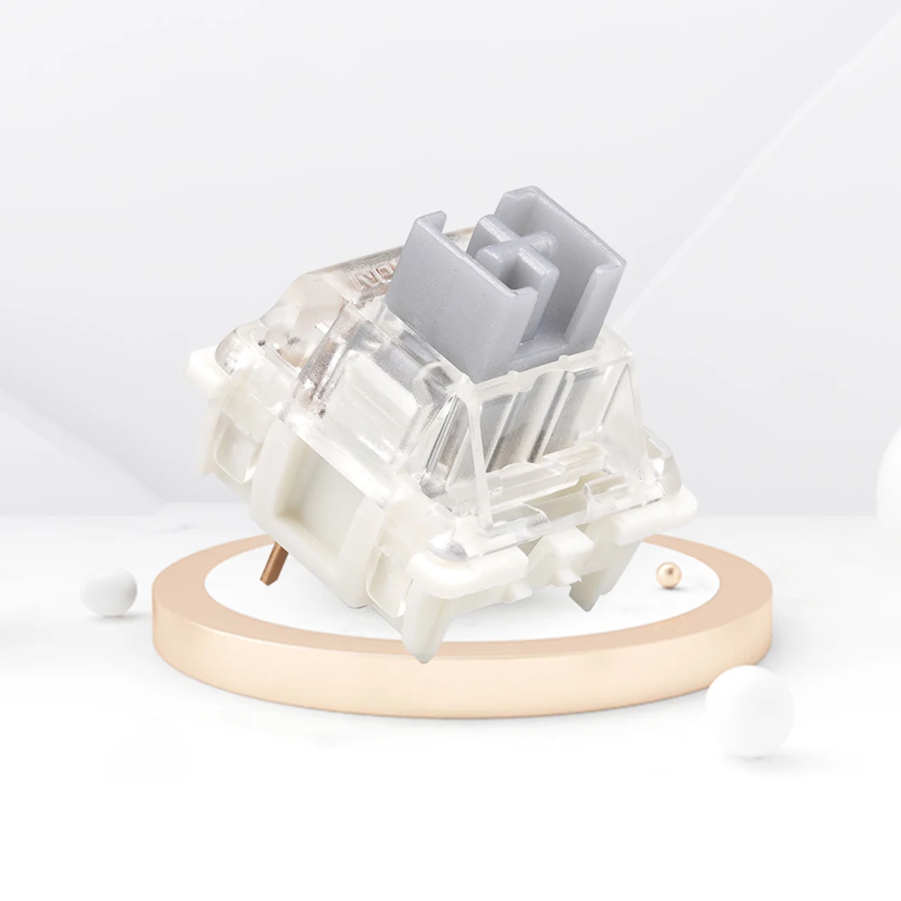 10 шт. Gateron Silver Switch Pro 45gf Линейный двойной пружинный патч 3-контактный переключатель