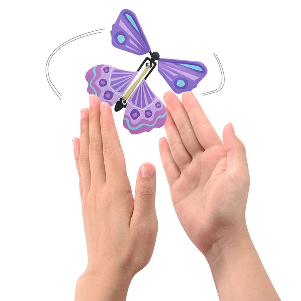 4/8 шт. Волшебная бабочка Летающая карточка Игрушка Бабочка Свадебный магический