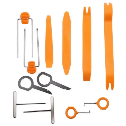 

12PCS Removal Tool Kit Repair Disassembly Tools Set Auto Car DVD Stereo Refit Kits Interior Trim Panel Dashboard Installation
