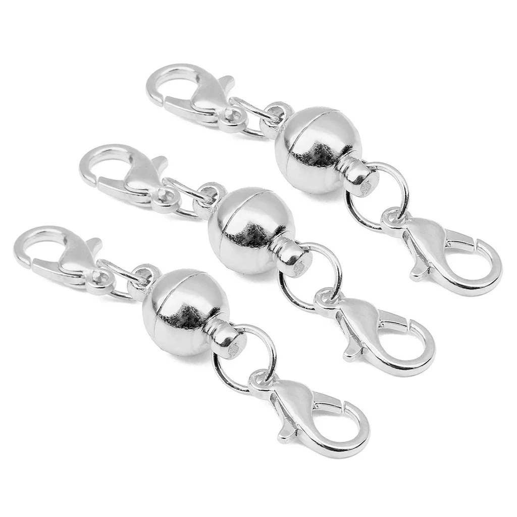 

5pcs Magic Magnetic Clever Clasp Magnetic Lock with Lobster Clasp DIY Jewelry Findings