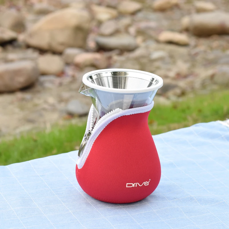 Термостойкий стеклянный кофейник с фильтром из нержавеющей стали 600 мл|Фильтры