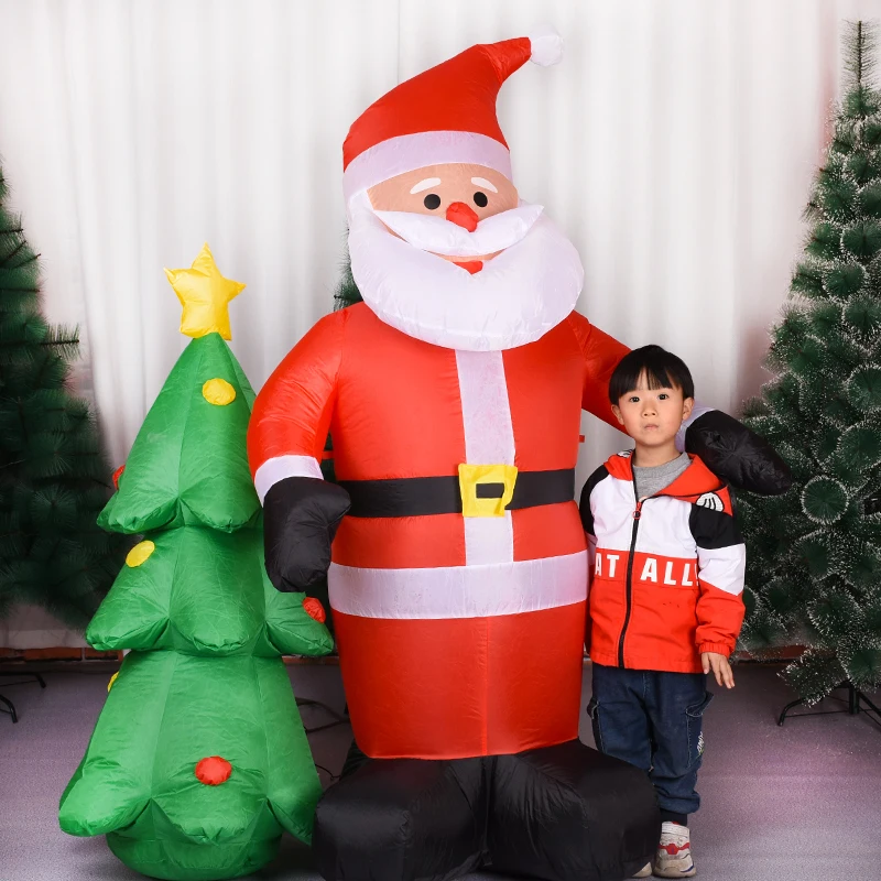 Рождественские надувные САМОНАДУВНЫЕ игрушки с Сантой Клаусом 180 см | Дом и сад