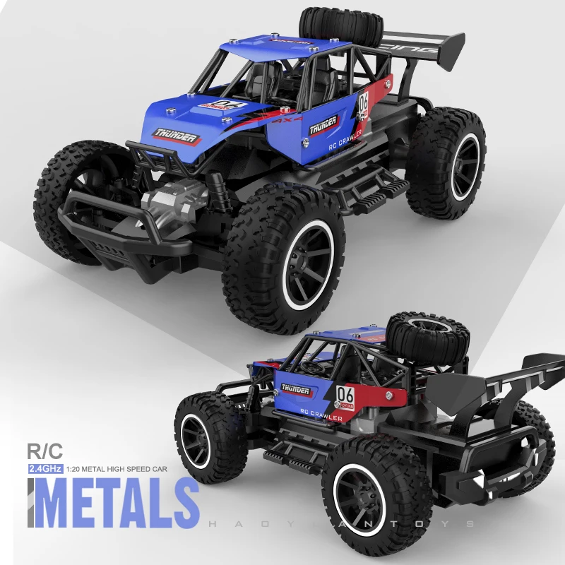 

Carboba 2.4G Alloy Remote Control Car Toy Off-Road 4 Channel Radio Rc Car 1/20 High-Speed Racing Toy Kid's Electric Car Toy Gift