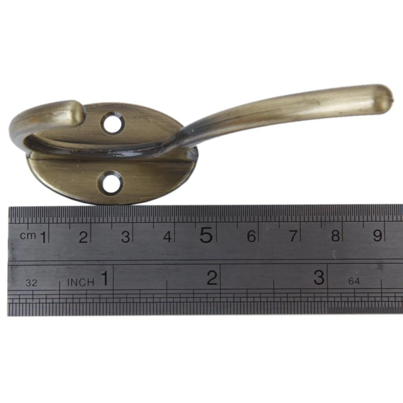 

2pcs Vintage Wall Mount Hanger Hooks for Clothes/Coat/Hat/Bag/Towel---Antique Bronze