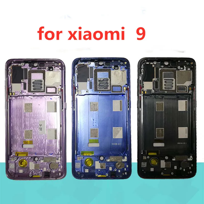 Оригинал для Xiaomi Mi9 передняя рамка Корпус ЖК панель Лицевая экран поддержка