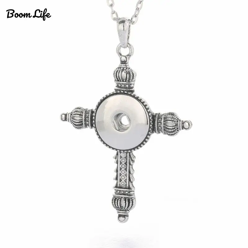 Бум жизнь новая мода оснастки ювелирные изделия кнопки ожерелья звено цепи 60 см с