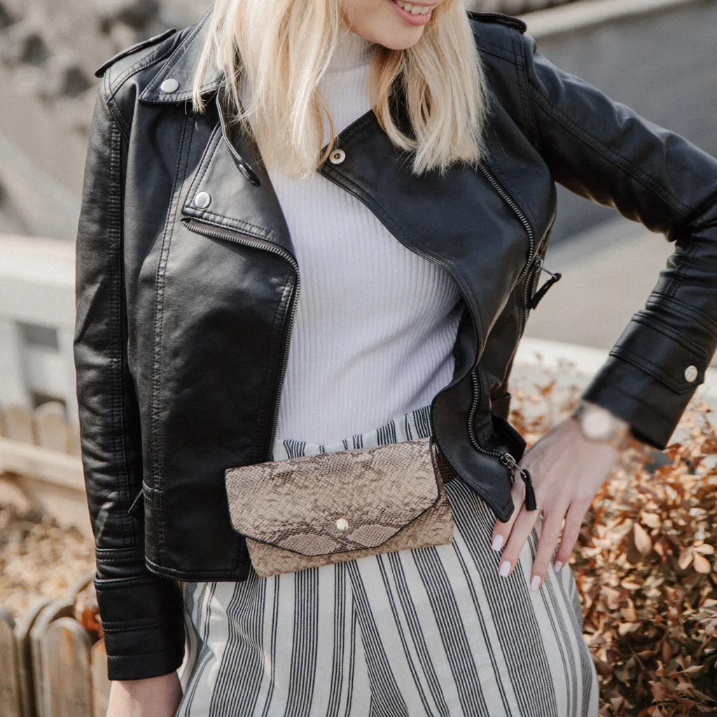 Модная женская уличная сумка-мессенджер с серпантином Спортивная нагрудная