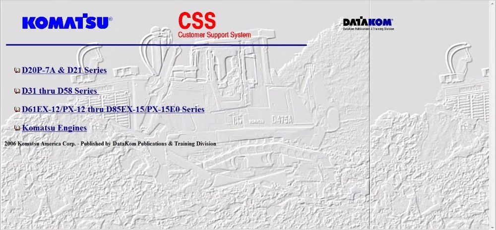 KOMATSU CSS Repair 2008 Полный комплект | Автомобили и мотоциклы