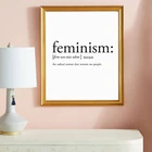 Плакат с феминистским принтом, женские товары в марте, минималистичный словарь, Настенная картина на холсте, Женская комната, Настенный декор