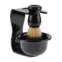 3 in 1 shaving soap bowl shaving brush shaving stand bristle hair shaving brush men beard cleaning tool new top gift