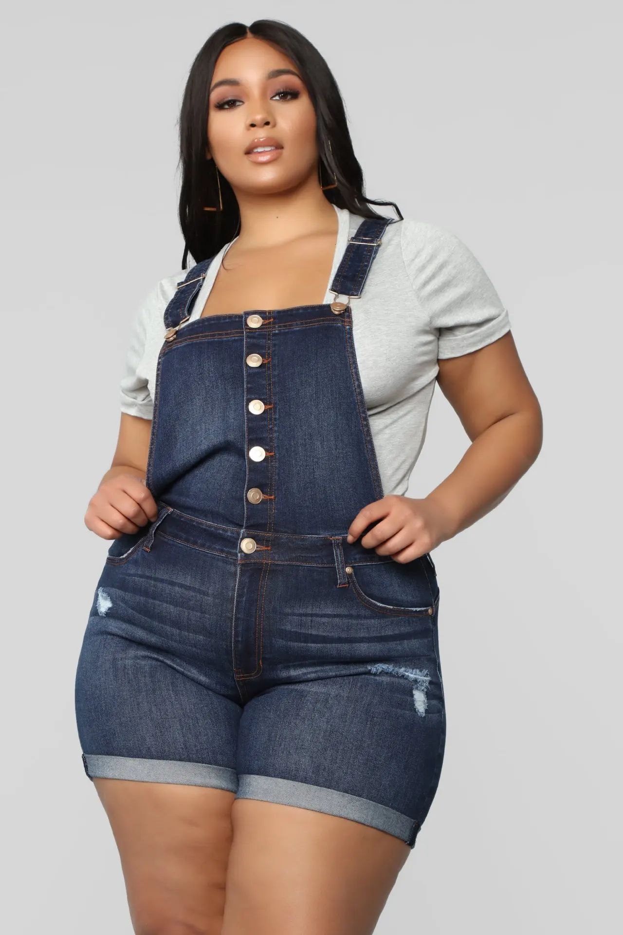 Европейский стиль короткие штаны джинсовые шорты брюки размера плюс комбинезон