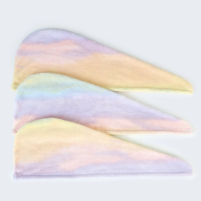 

3 Pcs Womens Girls Lady's Towel Quick Dry Hair Hat Cap Turban Head Wrap Bathing Tools Microfibre After Shower Hair Drying Wrap