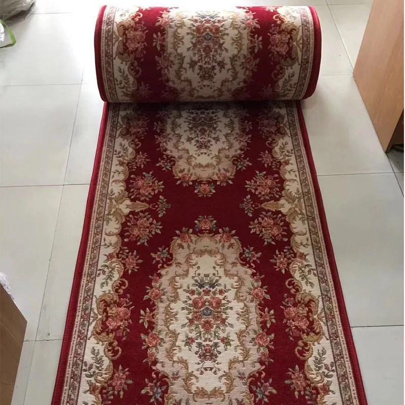 

Long Hallway Rug And Carpet For Corridor Living Room Staircase Non-Slip Red Carpet Hotel Home Mall Entrance Hall Channel Doormat