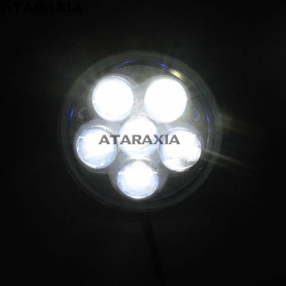 Модифицированный мотоциклетный головной светильник 5 дюйма 30 вт 6 светодиодов