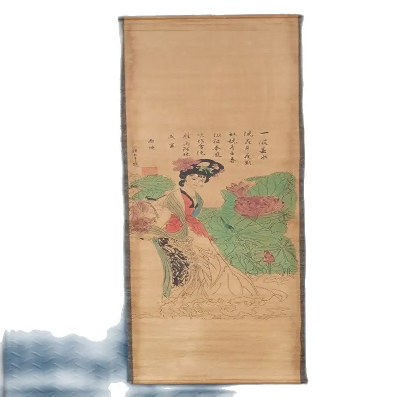 

China Old Paper Calligraphy Paintings Scrolls Chinese Poems And Painting Home Decor Art Collection