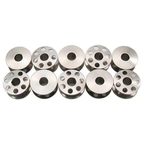 

10pcs New Metal Bobbins for Elna Air Electronic Carina Jubilee Lotus Star # 503855