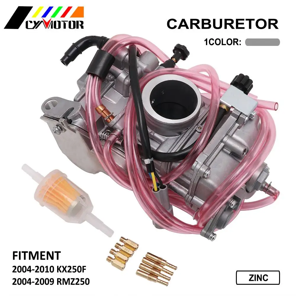 

Motorcycle FCR 38 mm Carburador Carburetor Carb For Suzuki RMZ250 Kawasaki KX250F 2004-2010 Zinc MX38 Racing Add Power 30%