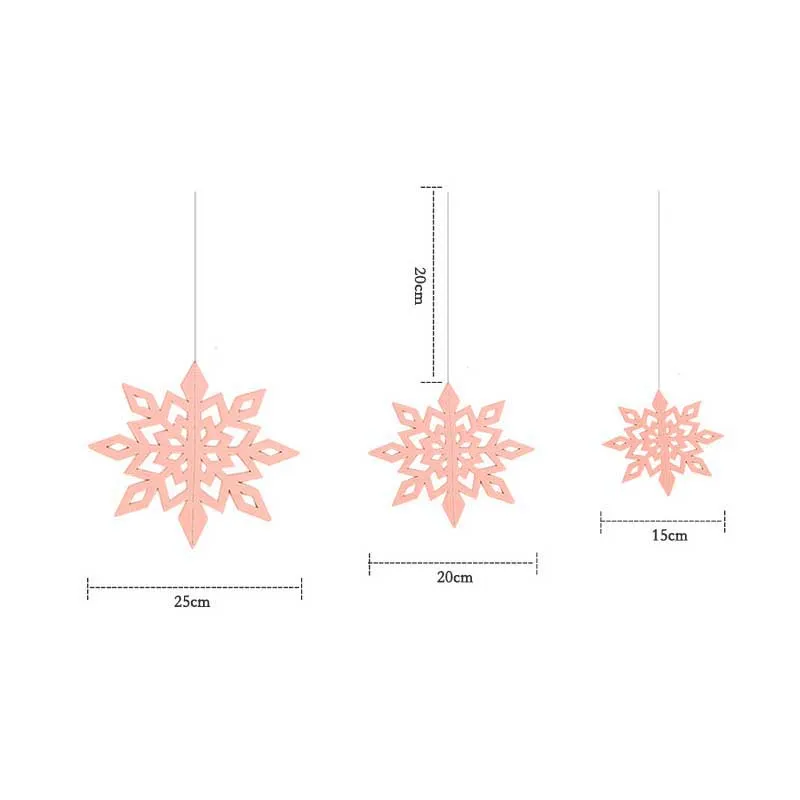 6pcs pendant 3 Natal Merry Christmas Висячие белые снежные фольга Swirl баннер гирлянда Рождественские украшения для дома новогодние вечерние Navidad Kerst - Цвет: 6pcs pendant 3