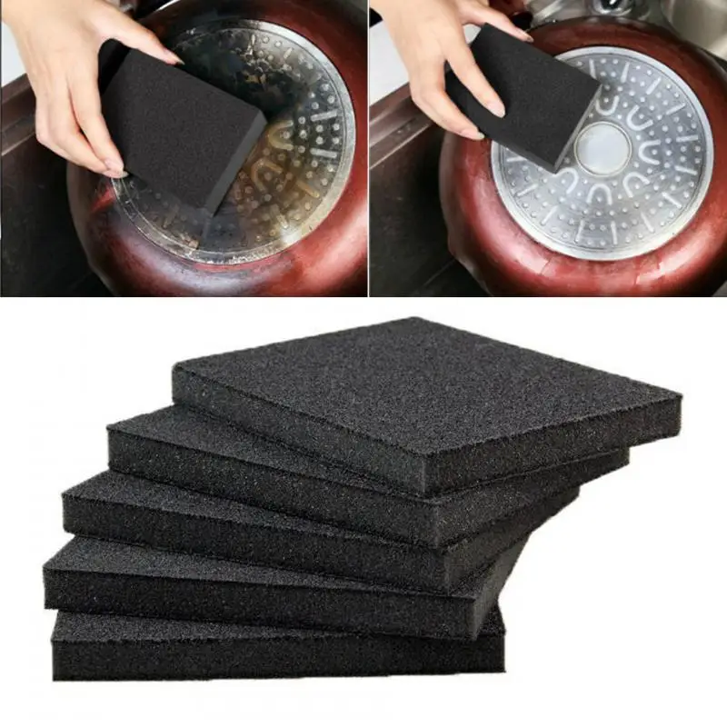 

Magical Sponge Eraser Rust Remover Brush Dish Pot Cleaning Brush Sponge Emery Descaling Clean Rub Pot Kitchen Tools Gadgets