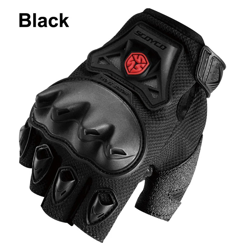 

Мотоциклетные перчатки Scoyco MC29D, защитная оболочка на полпальца, силиконовые гоночные спортивные силиконовые перчатки, Мотоциклетные Перчатки